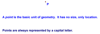 Definition of a Point